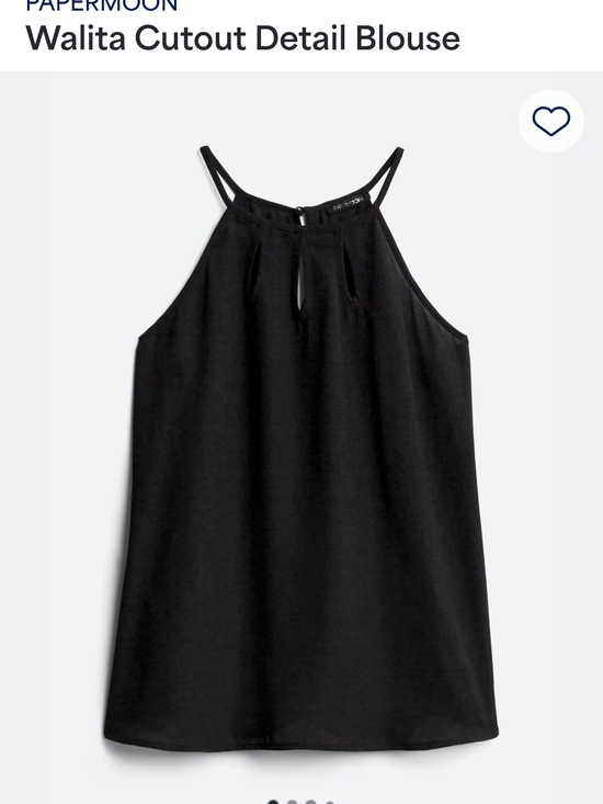 Papermoon Tops - Papermoon Walita Cutout Detail Blouse - Black